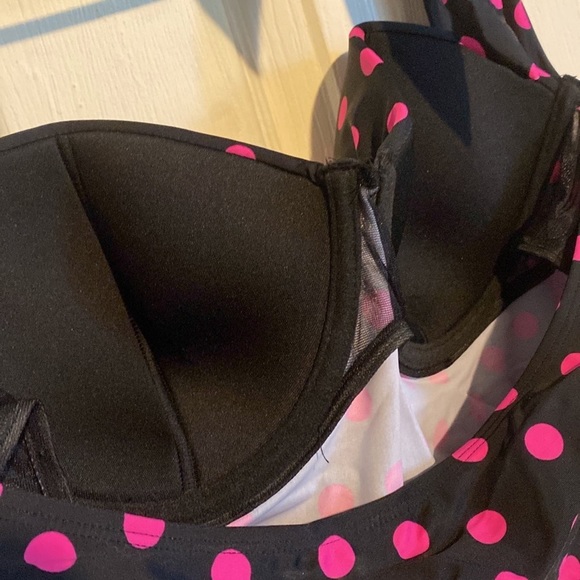 Swim top pink polkadot - Picture 3 of 5